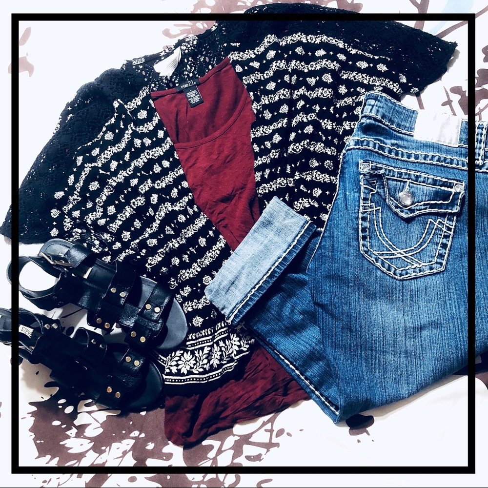 🌸Kimono style open top